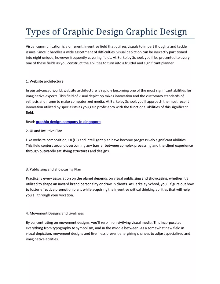 types of graphic design graphic design