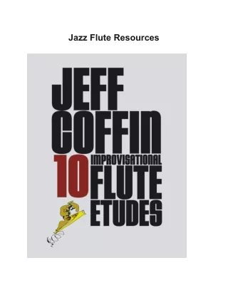 Jeff Coffin - 10 Improvisational Flute Etudes