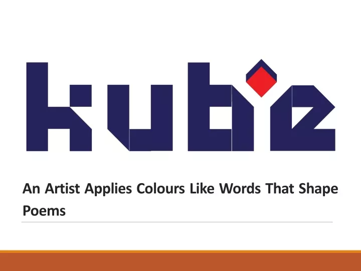 an artist applies colours like words that shape poems