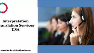 Interpretation Translation Services USA