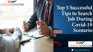 Top 5 Successful Tips to Search Job During Covid-19 Scenario