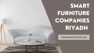 Smart furniture companies Riyadh