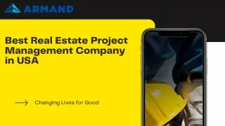 Best Real Estate Project Management Company in USA - Armand Corporation