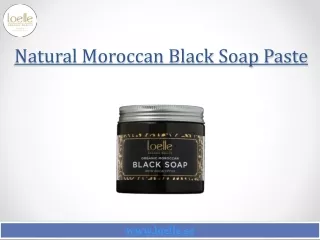 Natural Moroccan Black Soap Paste