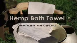 Hemp Fabric Bath Towel