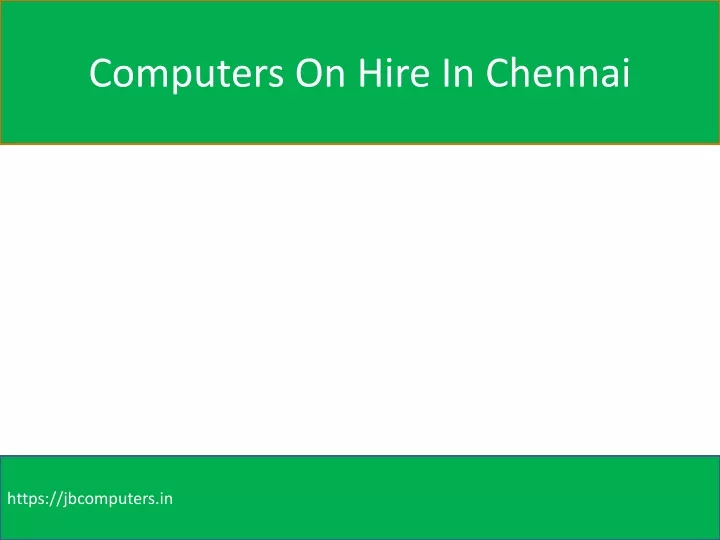 computers on hire in chennai