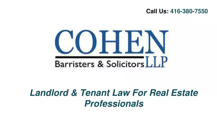 landlord tenant law for real estate professionals