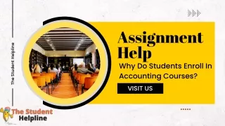 Why Do Students Enroll In Accounting Courses?