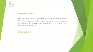 Memorial Cards  Eternalmemorialcard.co.uk