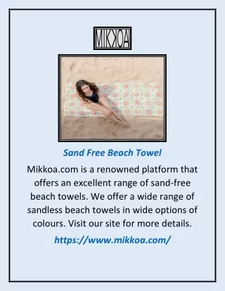 Sand Free Beach Towel | Mikkoa.com