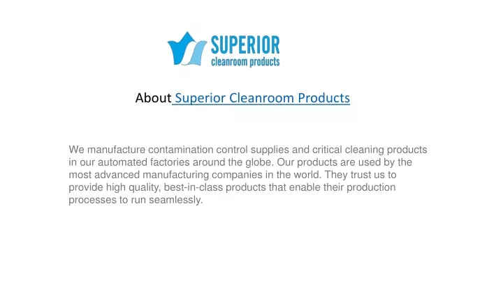 about superior cleanroom products
