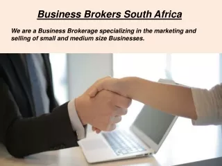One Of The Best Business Brokers in South Africa