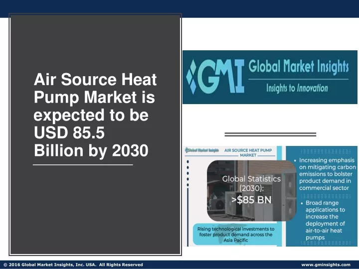 air source heat pump market is expected