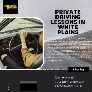 Private Driving Lessons in White Plains