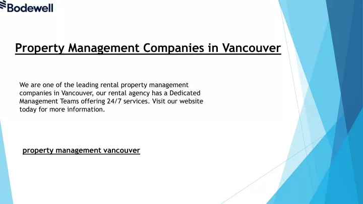 property management companies in vancouver