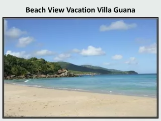 Beach view vacation villa Guana