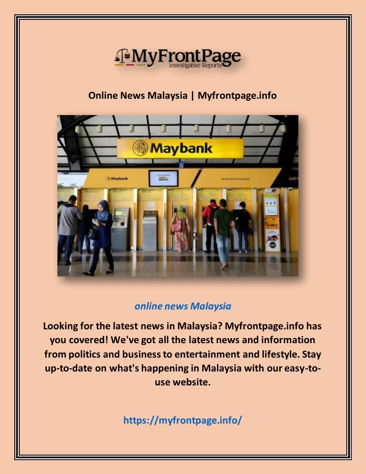 online news malaysia myfrontpage info