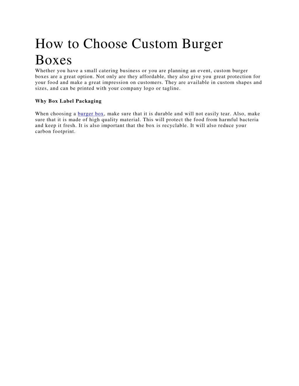 PPT - How to Choose Custom Burger Boxes PowerPoint Presentation, free ...