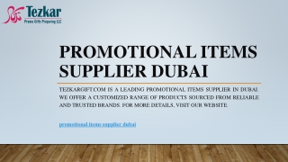 Promotional Items Supplier Dubai | Tezkargift.com