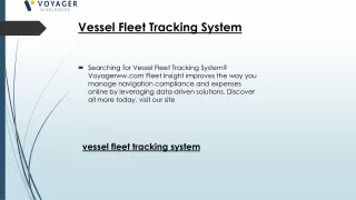 vessel fleet tracking system
