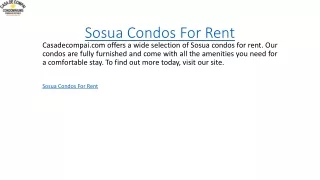 sosua condos for rent