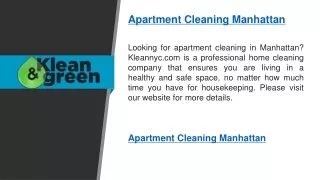 Apartment Cleaning Manhattan   Kleannyc.com