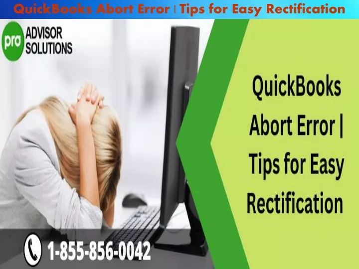 quickbooks abort error tips for easy rectification