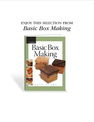 Basic Box Making - woodworking projects ideas