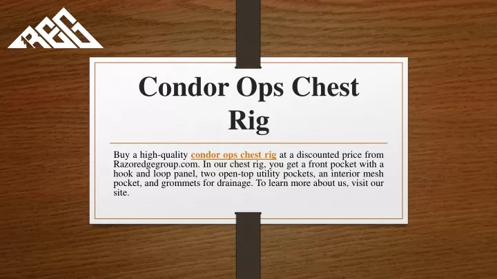 condor ops chest rig