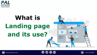 what is landing page and its use
