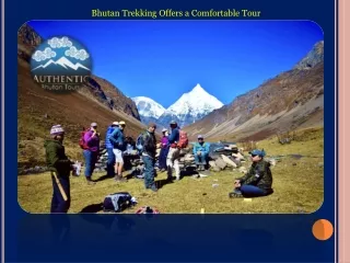 Bhutan trekking offers a comfortable tour