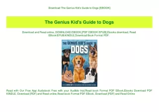 Download The Genius Kid's Guide to Dogs [EBOOK]