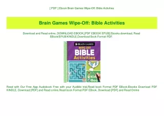 [ PDF ] Ebook Brain Games Wipe-Off Bible Activities (DOWNLOAD E.B.O.O.K.^)