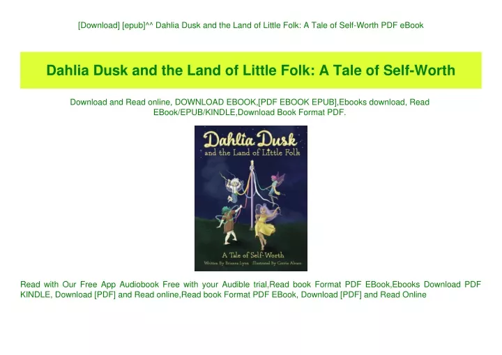 download epub dahlia dusk and the land of little