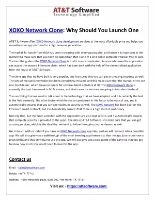 Attsoftware XOXO Network Clone