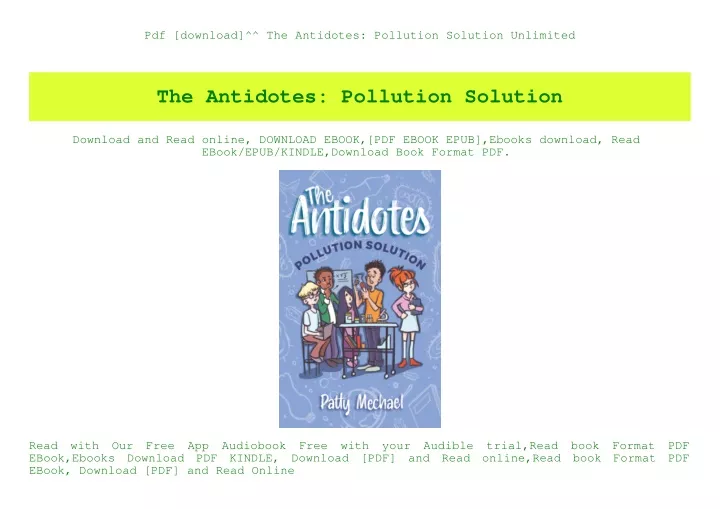 pdf download the antidotes pollution solution