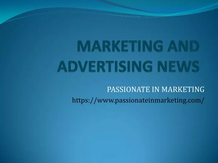 passionate in marketing https