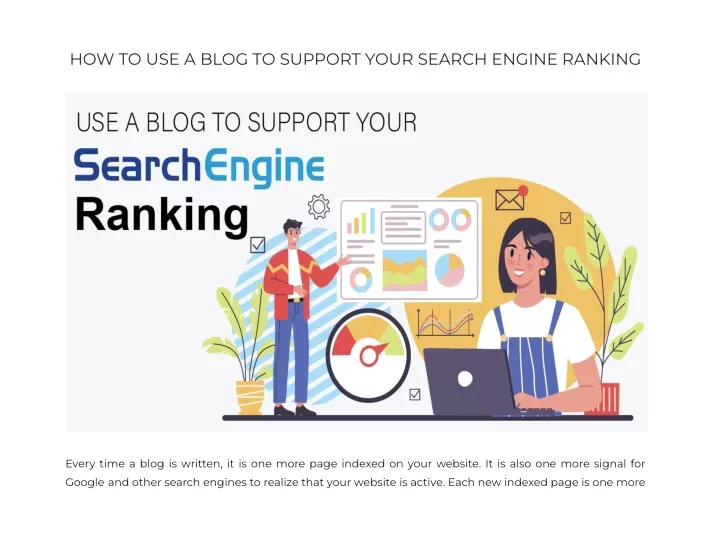 how to use a blog to support your search engine