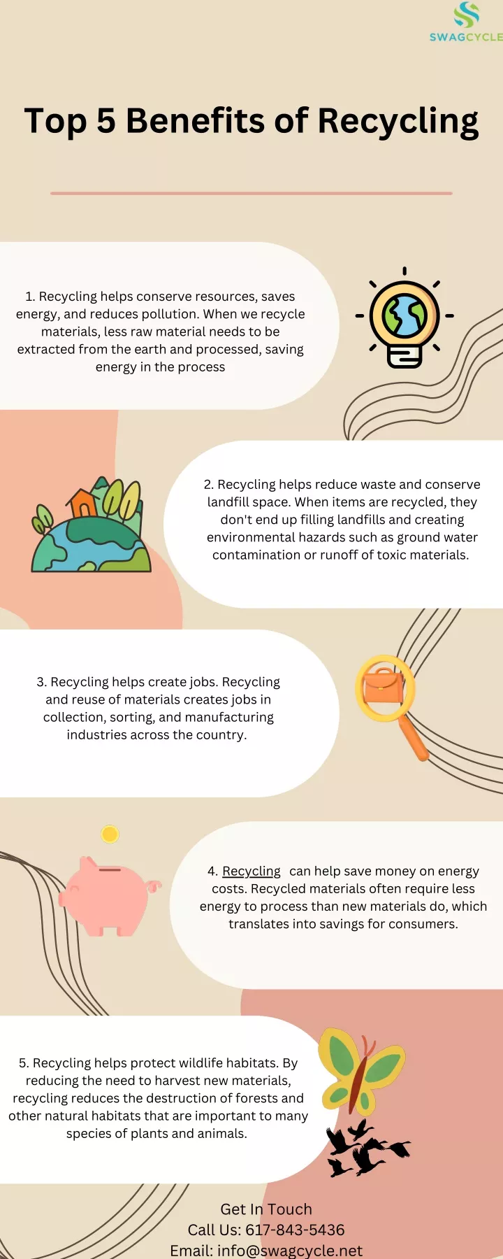 top 5 benefits of recycling