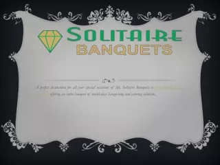 Solitaire Banquets Is Best Birthday Party Hall In Jalandhar