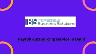 Payroll outsourcing service In Delhi
