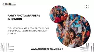 Party Photographers in London