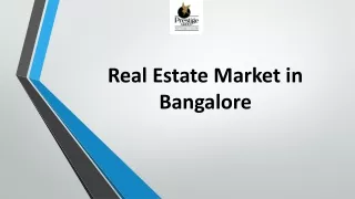 Real estate Market in Bangalore