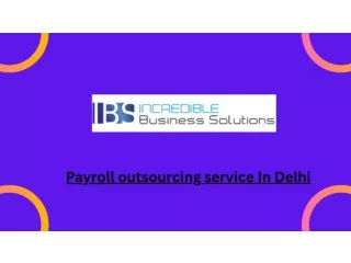 Payroll outsourcing service In Delhi