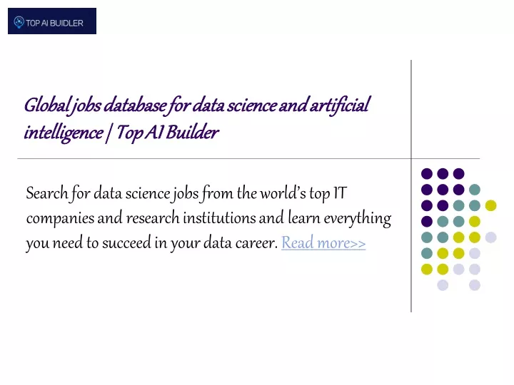 global jobs database for data science