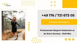 Professionelle Sängerin Heidenheim an der Brenz Germany - Steffi Mira