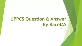 UPPCS Question & Answer By RaceIAS