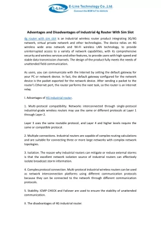 advantages and disadvantages of industrial