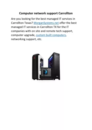 Computer network support Carrollton