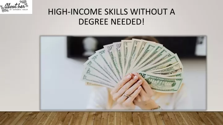 high income skills without a degree needed